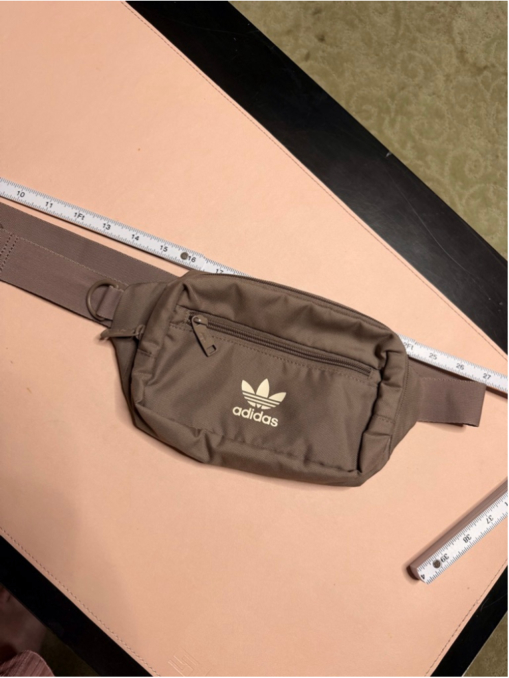 Adidas Brown Crossbody Bag Anti-Theft Money Pocket - Picture 3 of 14